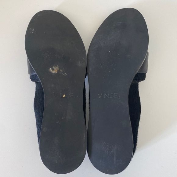 VINCE Mason (Maxon) Black Genuine Calf Hair Flats - Picture 8 of 15